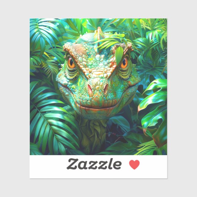 Sticker Velociraptor (Feuille)