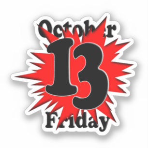 Sticker Vendredi 13 octobre