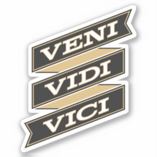 Sticker Veni Vidi Vici