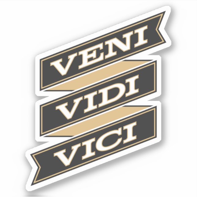 Sticker Veni Vidi Vici (Devant)