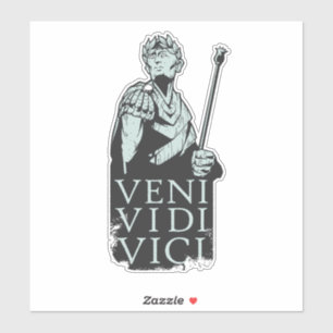 Sticker Veni Vidi Vici Julius César Roman
