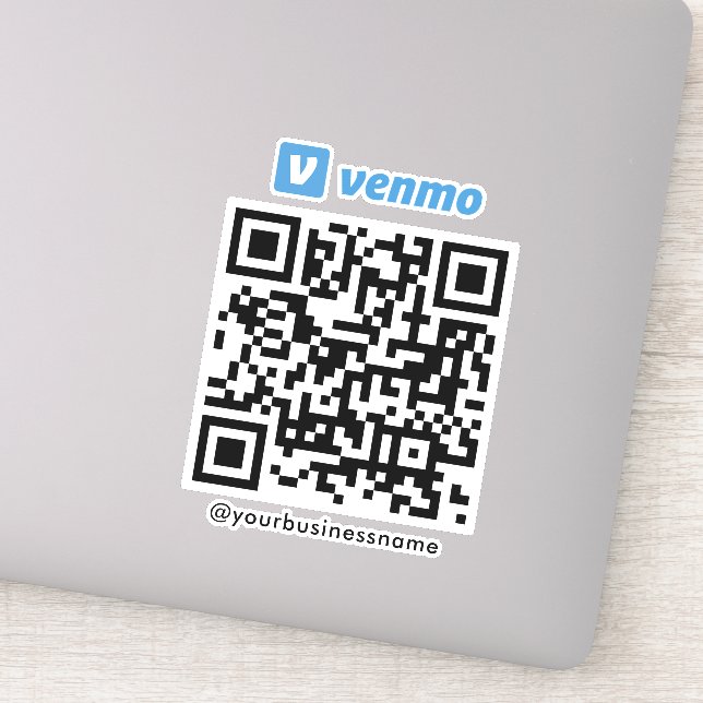 Sticker Venmo QR Code Mode de paiement Numériser le paieme (Détail)