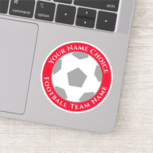 Sticker Ventilateur de football avec nom d'équipe Personna