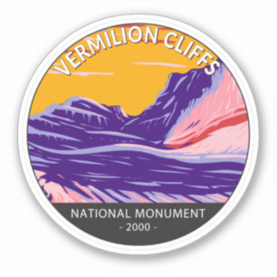 Sticker Vermilion Cliffs Monument National Poche blanche
