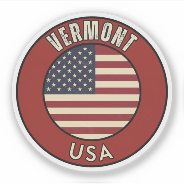Sticker Vermont États-Unis d'Amérique  (Devant)