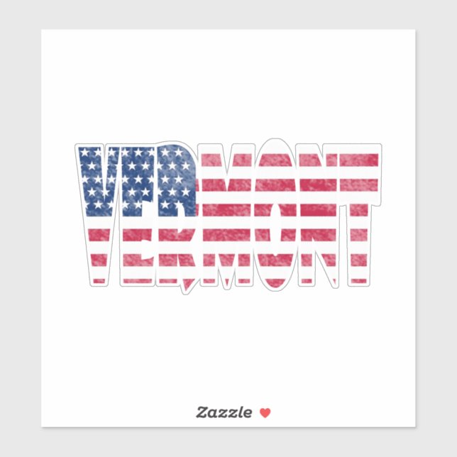Sticker Vermont state  (Feuille)
