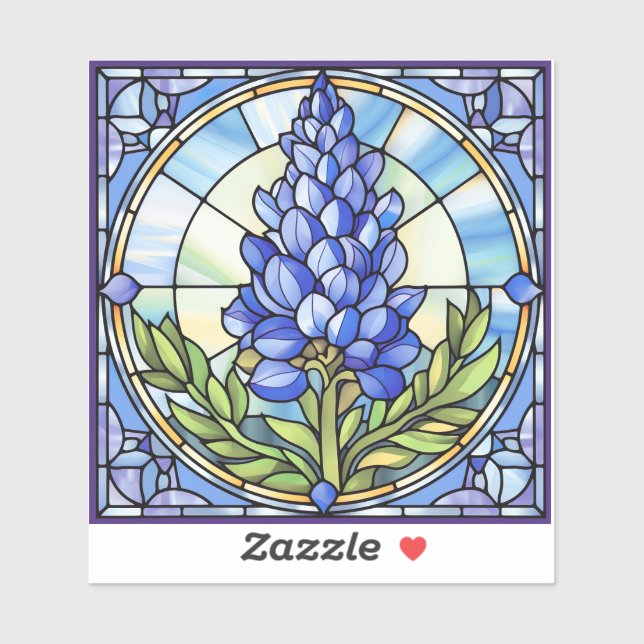 Sticker Verre texan Bluebonnet (Feuille)