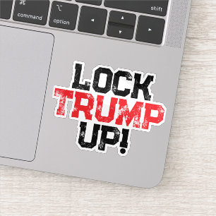 Sticker Verrouillez l'ordinateur politique de Trump
