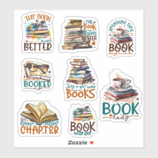 Sticker Vers de livre