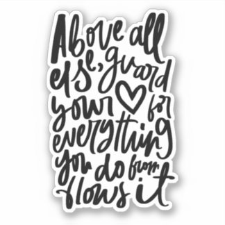 Sticker Verse de la Bible chrétienne - Proverbes 4