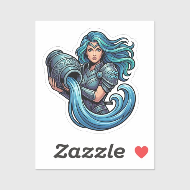 Sticker Verseau Porteur d'Eau (Feuille)