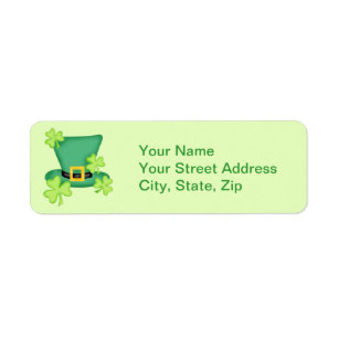 Sticker Vert Chaux Shamrocks Top Hat