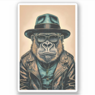 Sticker Veste en cuir Gorilla