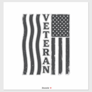 Sticker Vêtement vétéran américain drapeau vintage vecteur