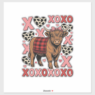 Sticker Vêtement vintage de la Saint-Valentin XOXO jolie v