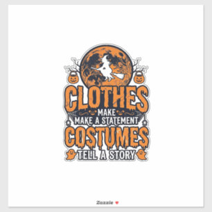 Sticker Vêtements Halloween Vintage Chemise Déclaration de