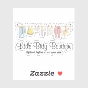 Sticker Vêtements pour bébés Ligne de vêtements pour bébés