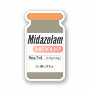 Sticker Vial pour médicaments Versed Midazolam