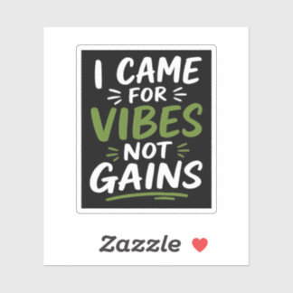 Sticker Vibes de salle de sport noires