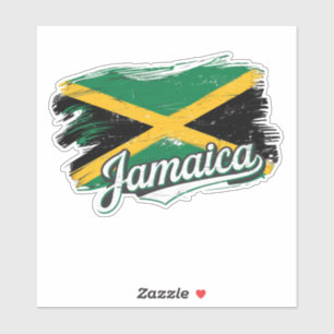 Sticker Vibes de vacances du drapeau jamaïcain Rasta Rasta