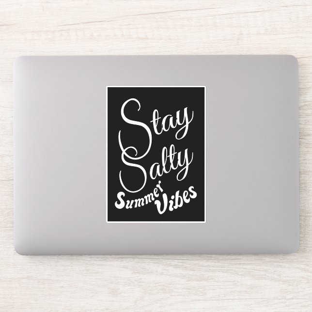 Sticker Vibes d'été restées salées (Ordinateur)