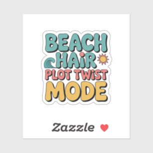 Sticker Vibes d'été Twist Plot Hair Beach