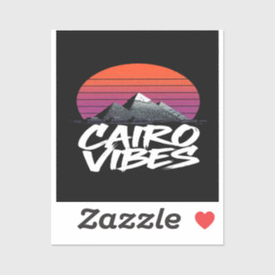 Sticker Vibes du Caire Vintage   Style de rue égyptien & V