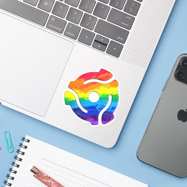 Sticker Vibran de l'adaptateur d'enregistrement SlipperyJo (Ordinateur portable avec iPhone)