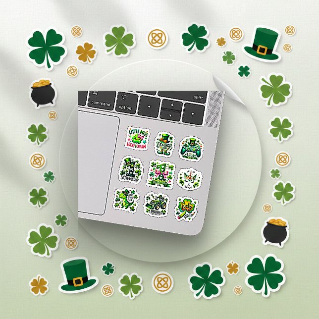 Sticker Vibrant Green St. Patrick’s Day Kids Pack (Créateur téléchargé)