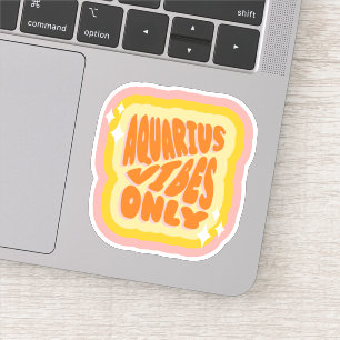 Sticker Vibrations du Verseau uniquement Fille Horosco