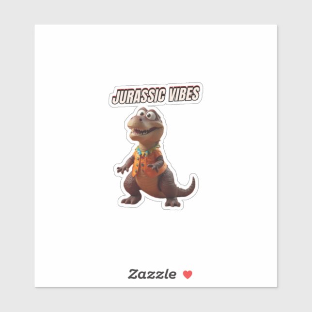 Sticker Vibrations Jurassiques (Feuille)