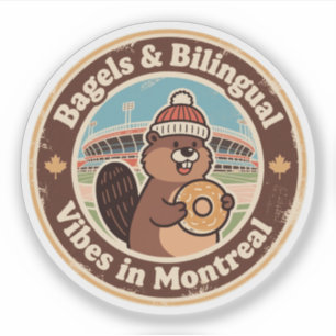 Sticker Vibrations originales canadiennes de Montréal