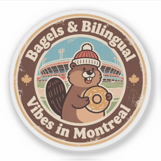 Sticker Vibrations originales canadiennes de Montréal (Devant)