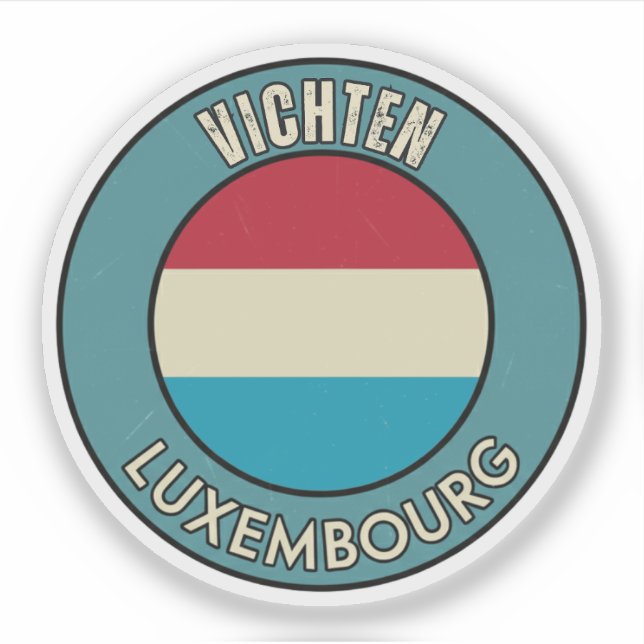 Sticker Vichten, Luxembourg (Devant)