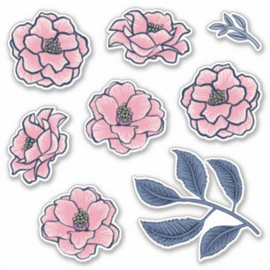 Sticker Victorian Camellia Art Pack