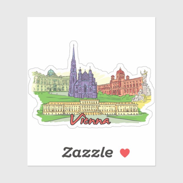 Sticker vienne (Feuille)