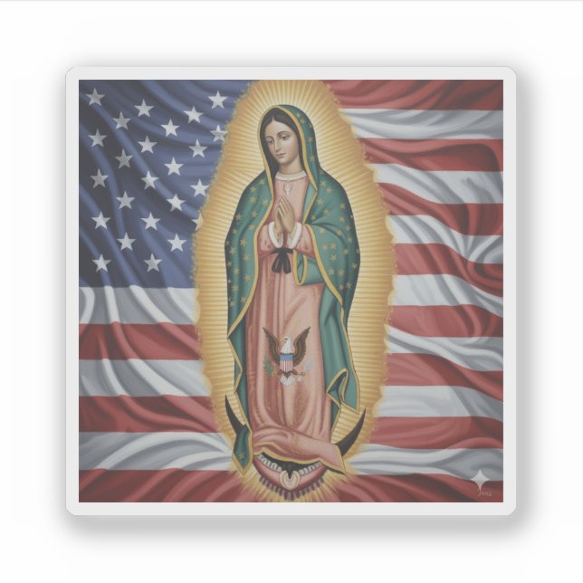 Sticker Vierge de Guadalupe - États-Unis (Devant)