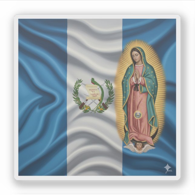 Sticker Vierge de Guadalupe - Guatemala (Devant)