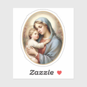 Sticker Vierge Marie et Enfant Jésus Vinyle
