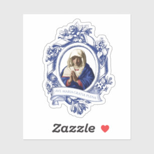 Sticker Vierge Marie Sainte Marie en latin