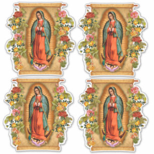 Sticker Vierge religieuse Marie Guadalupe Espagnol