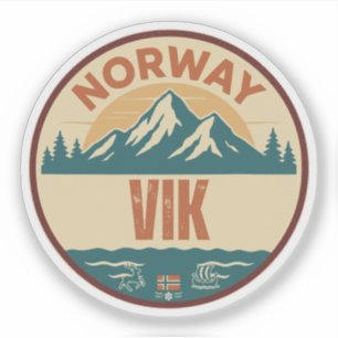 Sticker Vik, Norvège Norvège