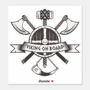 Sticker Viking à bord