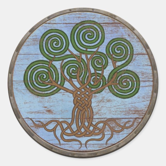 Sticker Viking Shield - Yggdrasil (Devant)