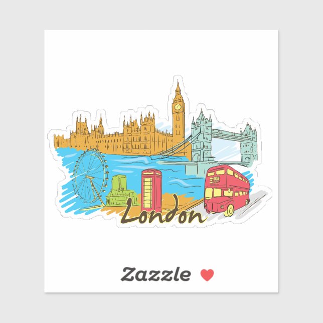 Sticker Ville de Londres (Feuille)