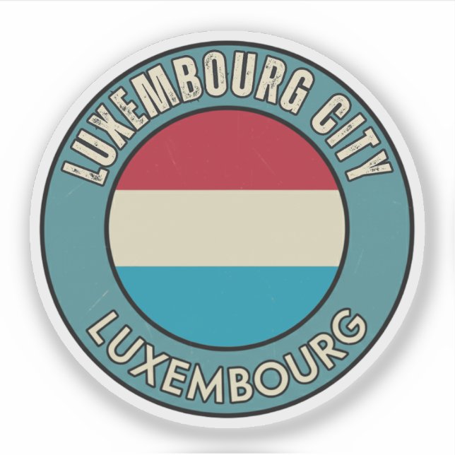 Sticker Ville de Luxembourg, Luxembourg (Devant)