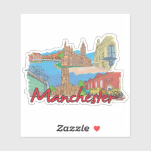 Sticker ville de Manchester