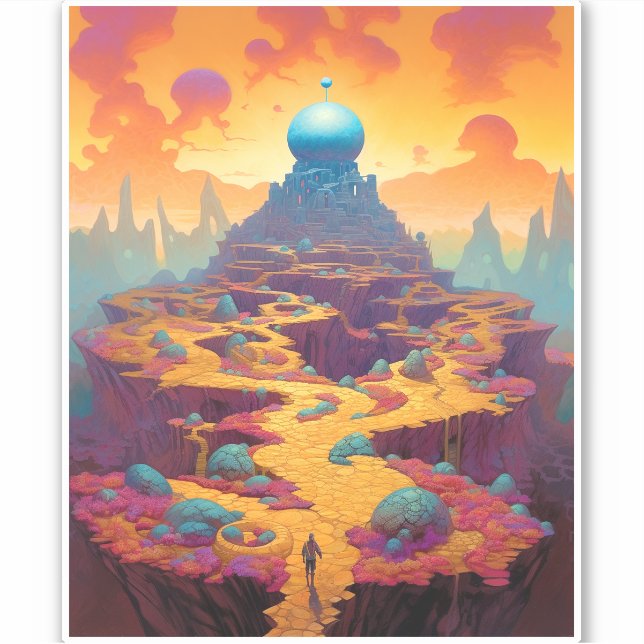 Sticker Ville d'Imaginaire surréaliste (Devant)