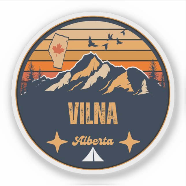 Sticker Vilna, Alberta (Devant)