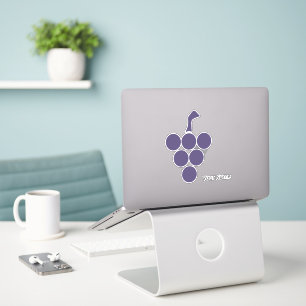 Sticker Vin Ou Vin Pour Sommelier De Raisin Et De Grapevin